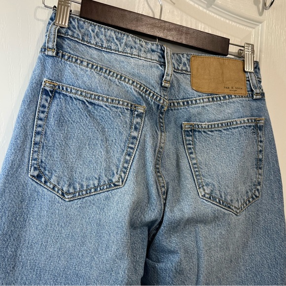 rag & bone Light Blue Straight Leg Jeans - Picture 14 of 15